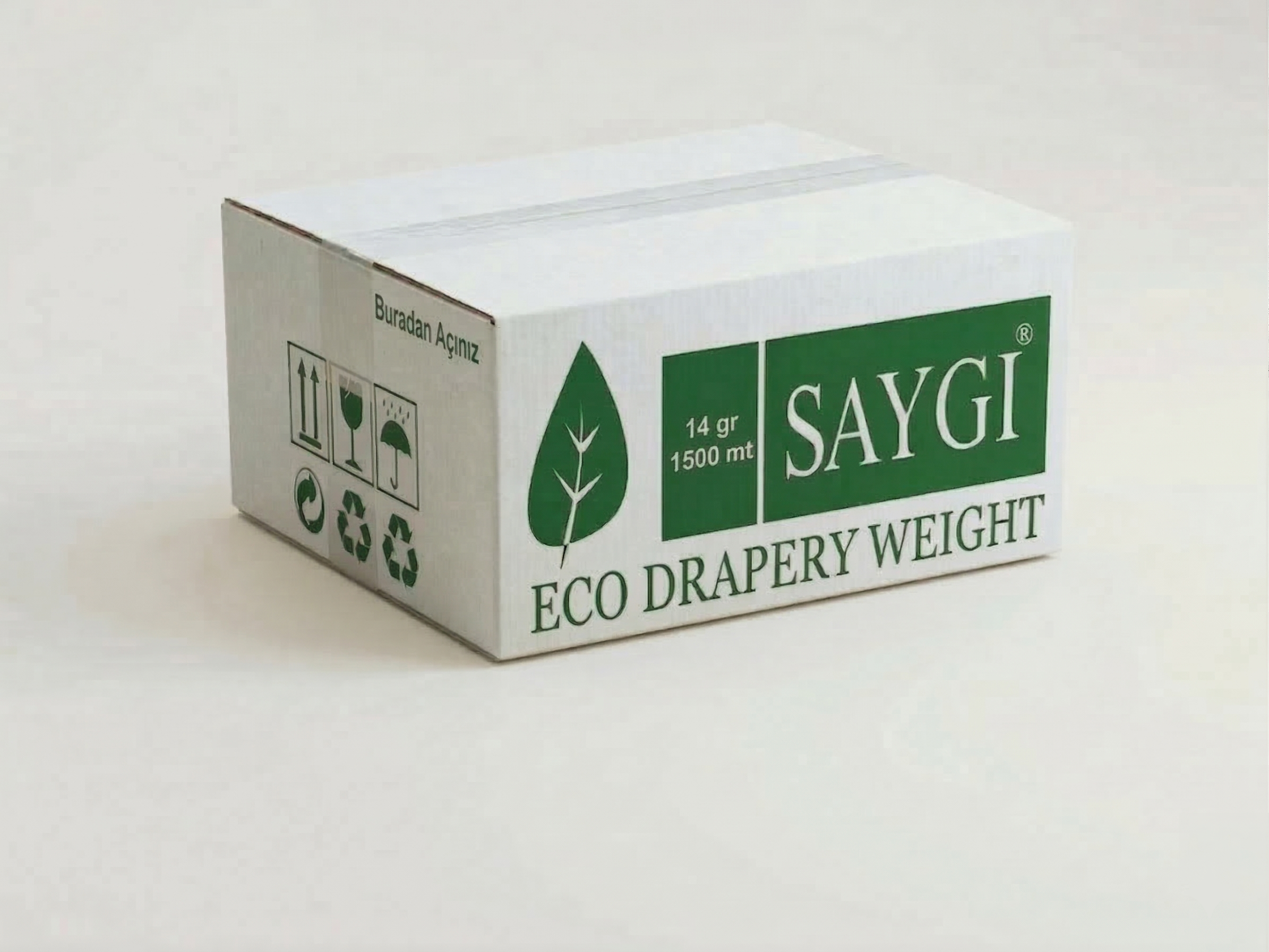 14 Gr ECO Perde Ağırlık Kurşunu — Çevre Dostu Lead Band